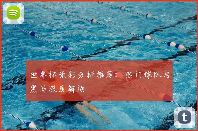 世界杯竞彩分析推荐：热门球队与黑马深度解读