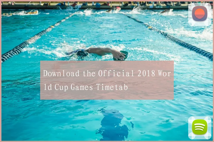 Download the Official 2018 World Cup Games Timetab
