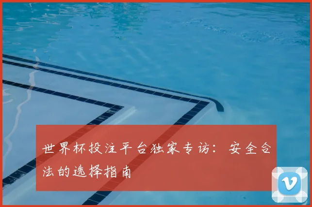 世界杯投注平台独家专访：安全合法的选择指南
